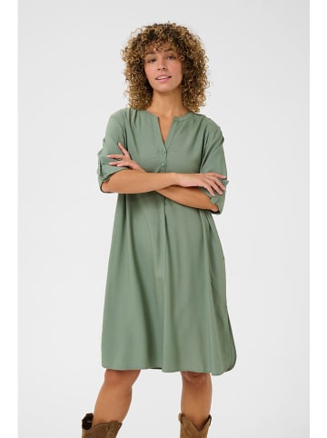 Cream Kleid "Tiah" in Grün