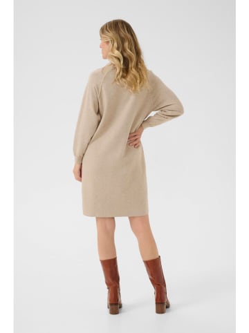 Cream Gebreide jurk beige