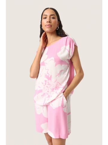 Soaked in Luxury Bluse in Rosa/ Weiß