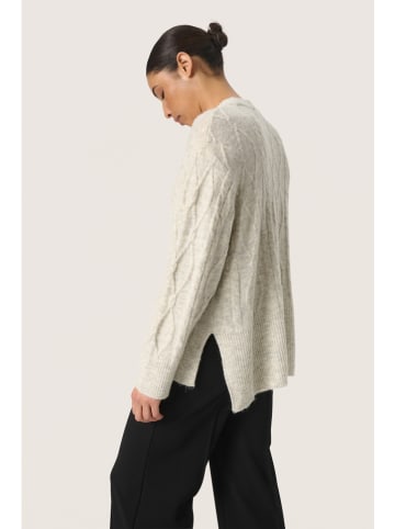 Soaked in Luxury Wollpullover "Soaked in Luxury" in Grau