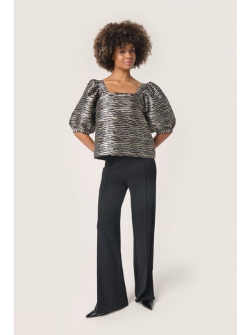 Soaked in Luxury Bluse in Beige/ Schwarz