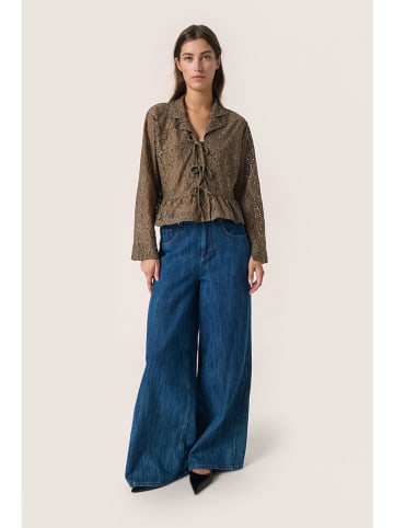 Soaked in Luxury Bluzka w kolorze khaki