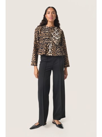 Soaked in Luxury Blouse wit/camel/zwart