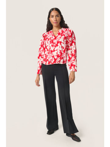 Soaked in Luxury Bluse in Rot/ Weiß