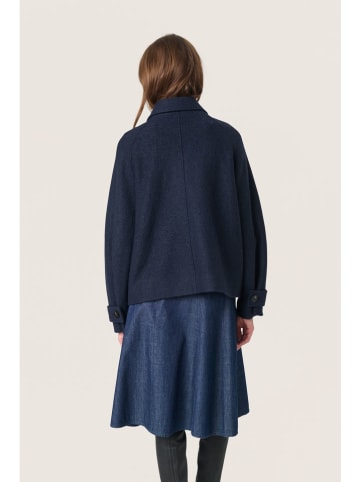 Soaked in Luxury Hemdjacke in Dunkelblau