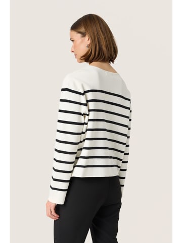 Soaked in Luxury Cardigan in Creme/ Schwarz