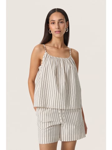 Soaked in Luxury Bluzka "Anvitte" w kolorze beżowo-szarym