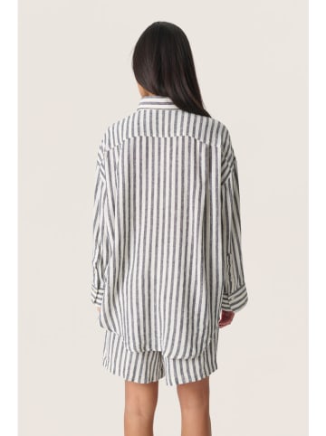 Soaked in Luxury Bluzka w kolorze biało-szarym