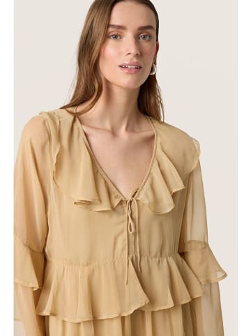 Soaked in Luxury Jurk beige