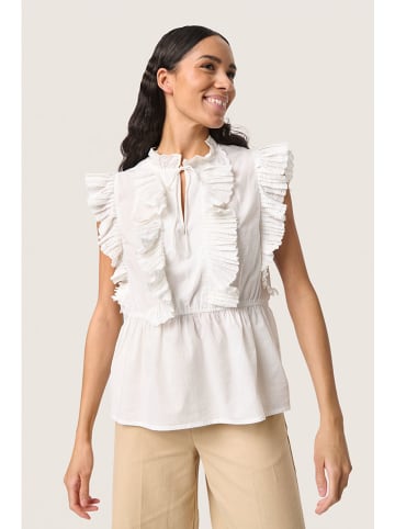 Soaked in Luxury Bluzka w kolorze kremowym