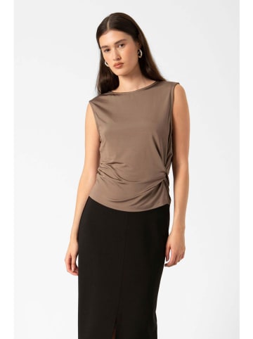 Soaked in Luxury Top in Braun