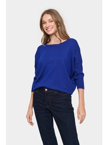 SAINT TROPEZ Sweter w kolorze granatowym