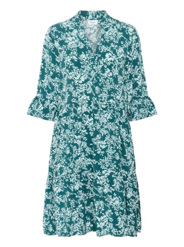 SAINT TROPEZ Kleid in Petrol/ Hellblau