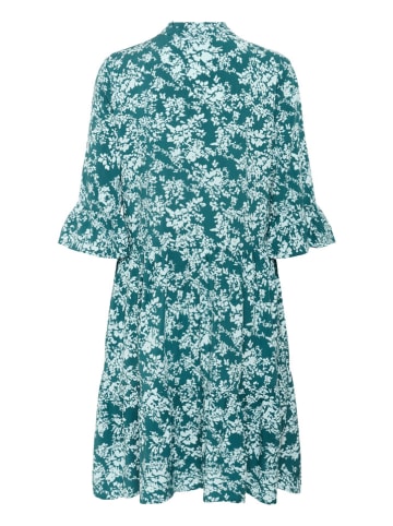 SAINT TROPEZ Kleid in Petrol/ Hellblau