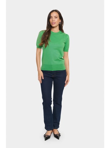 SAINT TROPEZ Sweter w kolorze zielonym