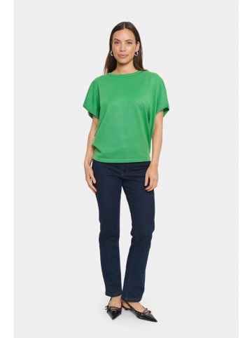 SAINT TROPEZ Sweter w kolorze zielonym