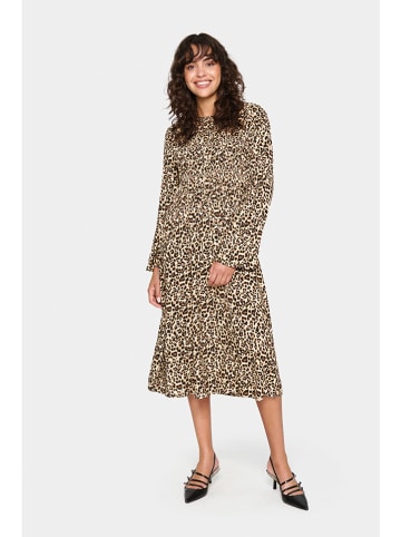 SAINT TROPEZ Jurk beige/bruin