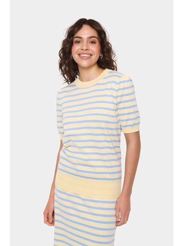 SAINT TROPEZ Strickshirt in Gelb