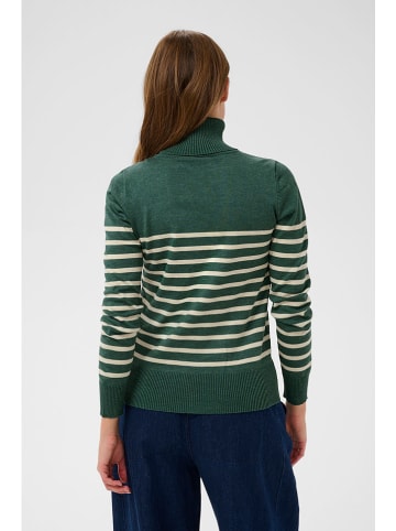 SAINT TROPEZ Rollkragenpullover in Grün