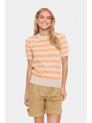 SAINT TROPEZ Trui beige/oranje