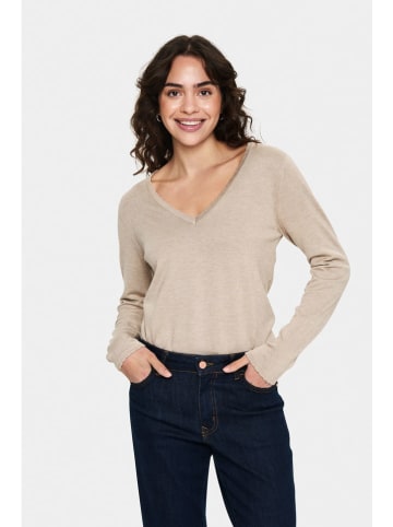 SAINT TROPEZ Pullover in Beige