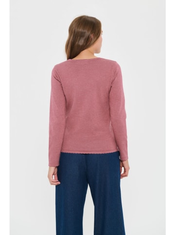 SAINT TROPEZ Sweter w kolorze szaroróżowym