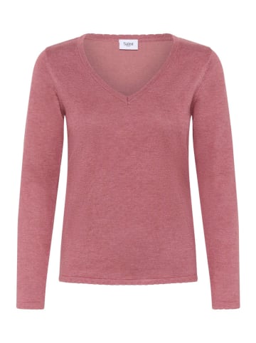 SAINT TROPEZ Sweter w kolorze szaroróżowym