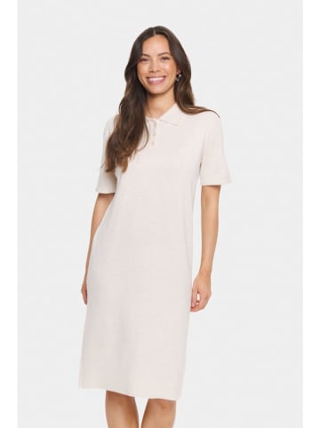 SAINT TROPEZ Strickkleid in Creme
