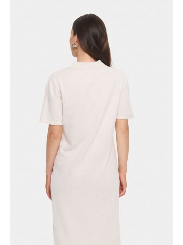 SAINT TROPEZ Strickkleid in Creme