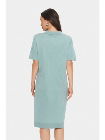 SAINT TROPEZ Gebreide jurk turquoise