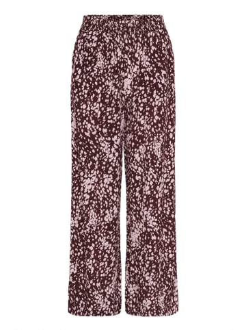 SAINT TROPEZ Marlenehose in Bordeaux/ Rosa