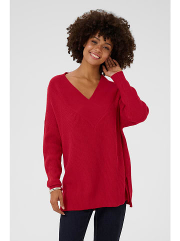 CULTURE Sweter w kolorze czerwonym