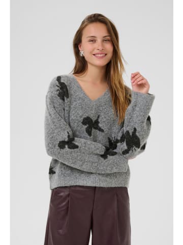 CULTURE Sweter w kolorze szaro-czarnym