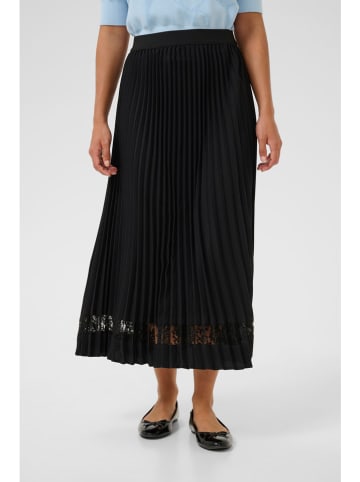 CULTURE Plissérok zwart