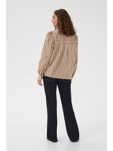 CULTURE Blouse camel/wit