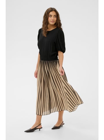 CULTURE Jurk zwart/beige