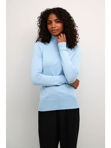 Kaffe Rollkragenpullover "Astrid" in Hellblau