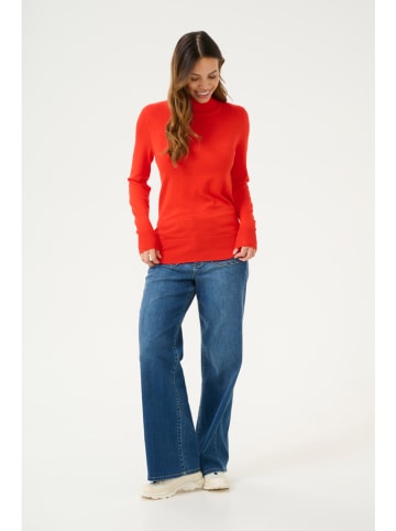 Kaffe Rollkragenpullover "Astrid" in Rot