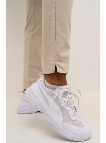 Kaffe Spodnie chino w kolorze beżowym