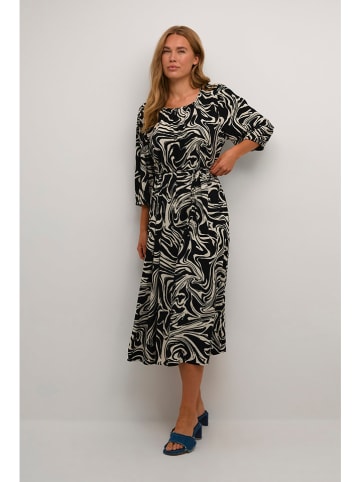 Kaffe Sukienka w kolorze czarno-kremowym