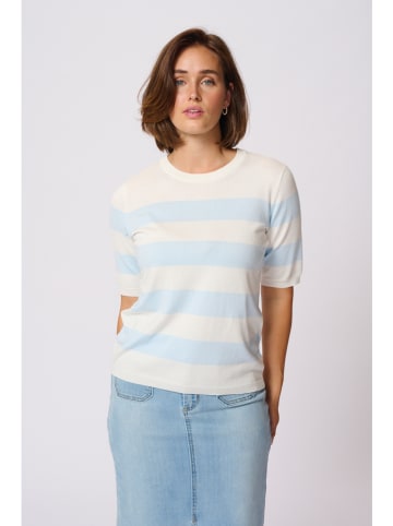 Kaffe Koszulka dzianinowa w kolorze kremowym