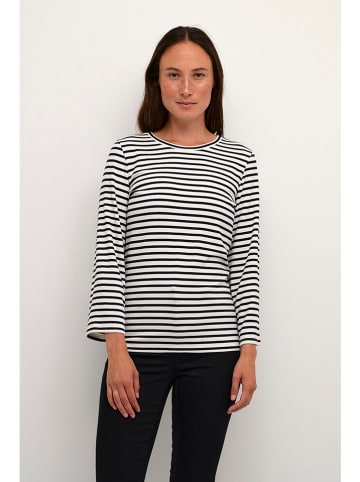 Kaffe Longsleeve "Liddy" in Schwarz/ Weiß