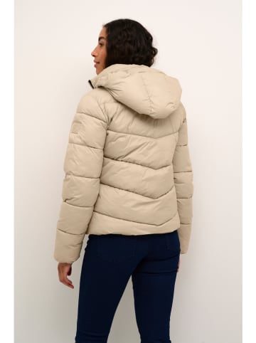 Kaffe Doorgestikte jas beige