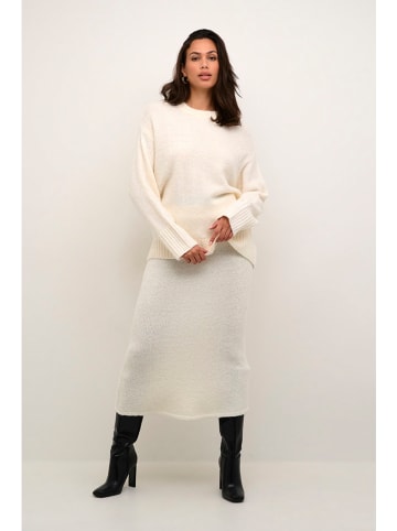 Kaffe Sweter w kolorze kremowym