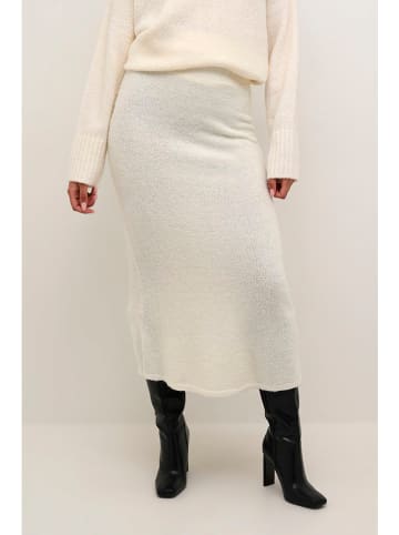 Kaffe Strickrock in Creme