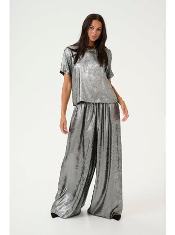 Kaffe Marlenehose in Silber