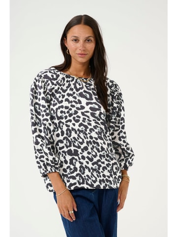 Kaffe Blouse "Roxy" wit/zwart