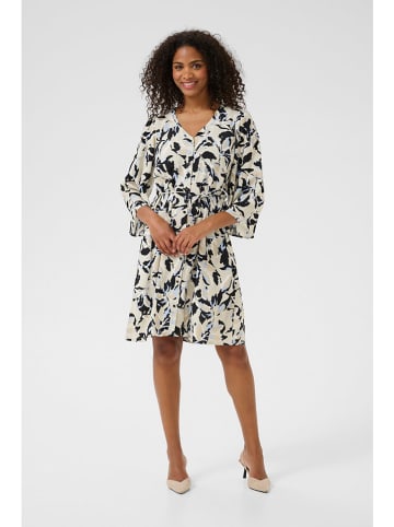 Kaffe Jurk beige/zwart