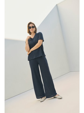 Kaffe Gebreid shirt donkerblauw