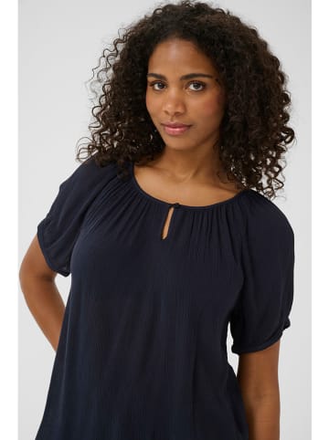 Kaffe Bluse in Dunkelblau